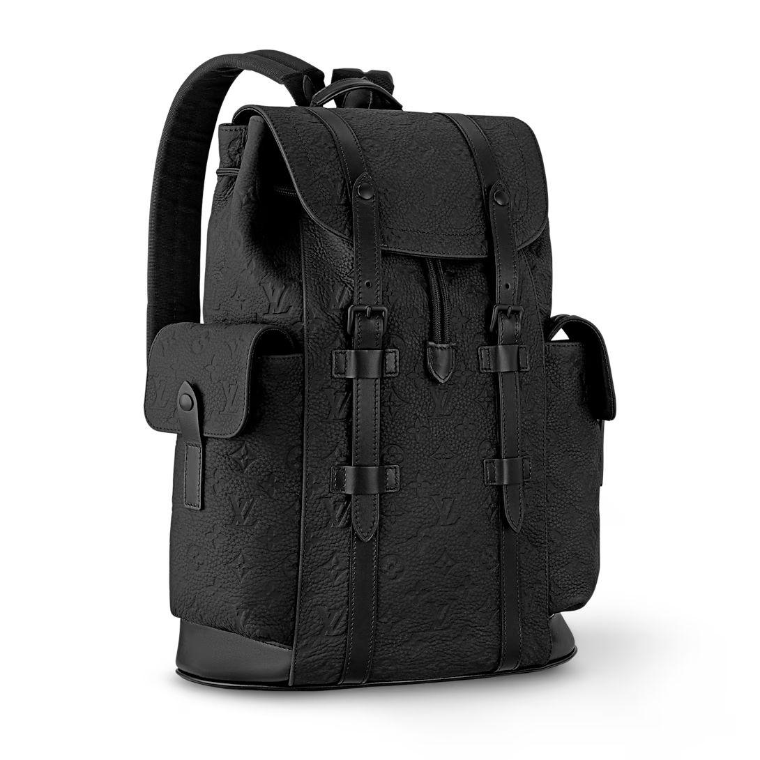 Black LV backpack