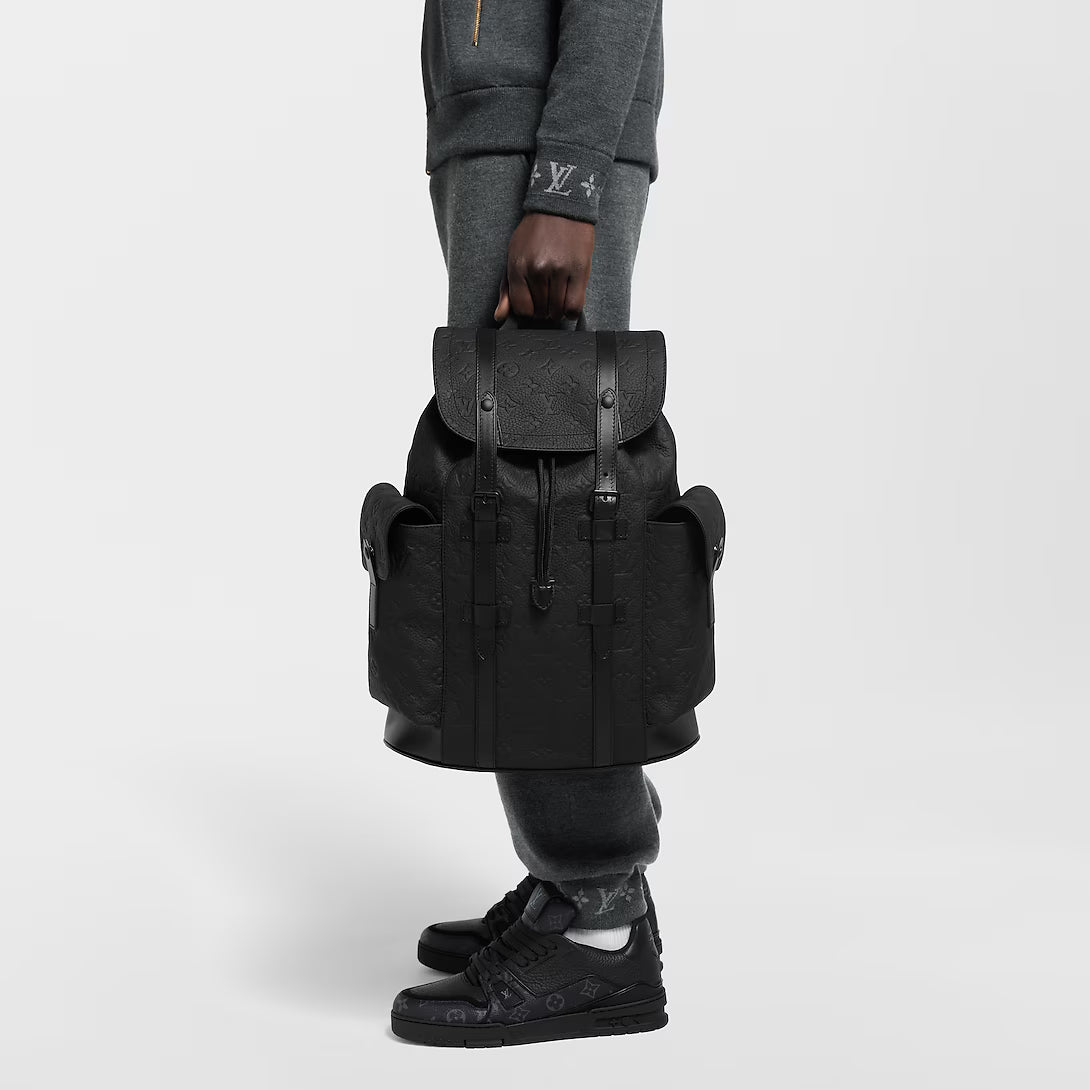 Black LV backpack