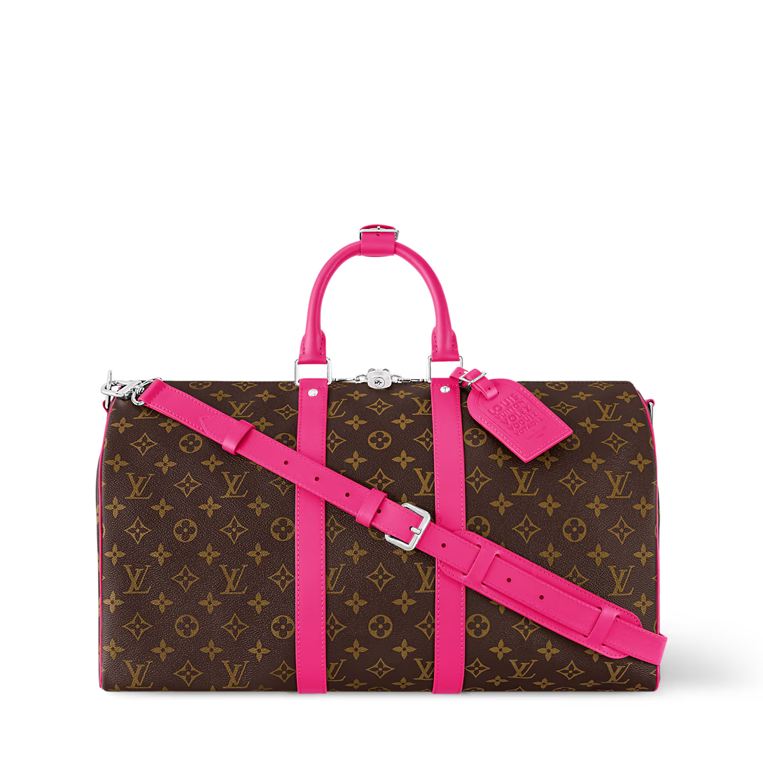LV Duffle brown and pink