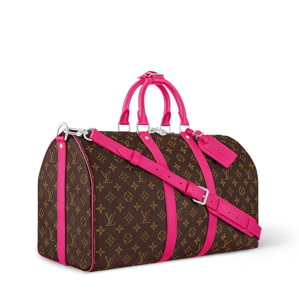 LV Duffle brown and pink