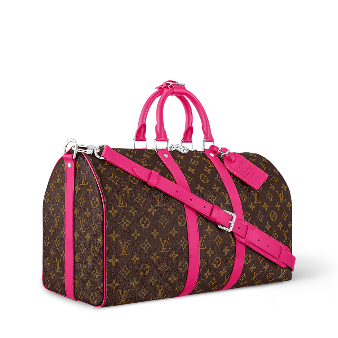LV Duffle brown and pink