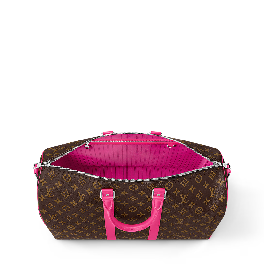 LV Duffle brown and pink