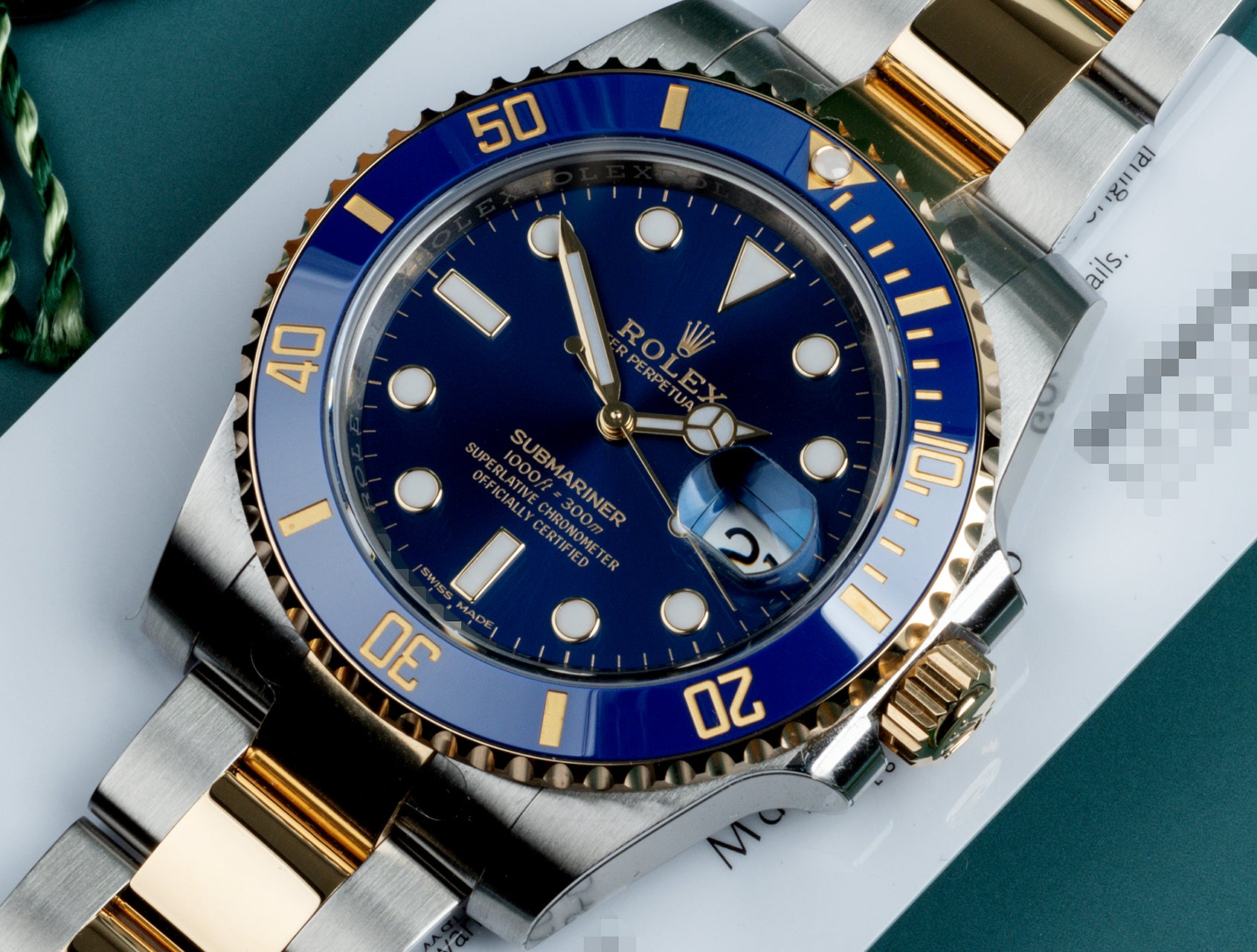 Rolex Submariner Blue and gold